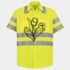 Men's High Visibility Safety Short Sleeve Work Shirt Thumbnail