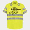 Men's High Visibility Safety Short Sleeve Work Shirt Thumbnail