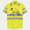 Men's High Visibility Safety Short Sleeve Work Shirt Thumbnail