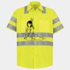 Men's High Visibility Safety Short Sleeve Work Shirt Thumbnail