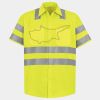 Men's High Visibility Safety Short Sleeve Work Shirt Thumbnail