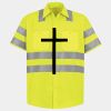 Men's High Visibility Safety Short Sleeve Work Shirt Thumbnail