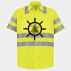 Men's High Visibility Safety Short Sleeve Work Shirt Thumbnail