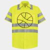 Men's High Visibility Safety Short Sleeve Work Shirt Thumbnail