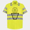 Men's High Visibility Safety Short Sleeve Work Shirt Thumbnail