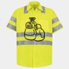 Men's High Visibility Safety Short Sleeve Work Shirt Thumbnail