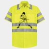 Men's High Visibility Safety Short Sleeve Work Shirt Thumbnail