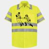 Men's High Visibility Safety Short Sleeve Work Shirt Thumbnail