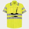 Men's High Visibility Safety Short Sleeve Work Shirt Thumbnail