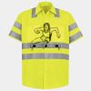 Men's High Visibility Safety Short Sleeve Work Shirt Thumbnail