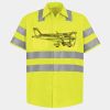Men's High Visibility Safety Short Sleeve Work Shirt Thumbnail
