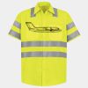 Men's High Visibility Safety Short Sleeve Work Shirt Thumbnail