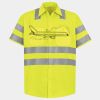 Men's High Visibility Safety Short Sleeve Work Shirt Thumbnail
