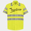 Men's High Visibility Safety Short Sleeve Work Shirt Thumbnail