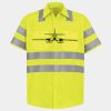 Men's High Visibility Safety Short Sleeve Work Shirt Thumbnail