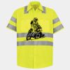 Men's High Visibility Safety Short Sleeve Work Shirt Thumbnail