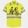 Men's High Visibility Safety Short Sleeve Work Shirt Thumbnail