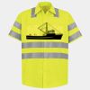 Men's High Visibility Safety Short Sleeve Work Shirt Thumbnail