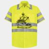 Men's High Visibility Safety Short Sleeve Work Shirt Thumbnail