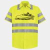 Men's High Visibility Safety Short Sleeve Work Shirt Thumbnail