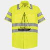 Men's High Visibility Safety Short Sleeve Work Shirt Thumbnail