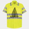 Men's High Visibility Safety Short Sleeve Work Shirt Thumbnail