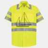 Men's High Visibility Safety Short Sleeve Work Shirt Thumbnail