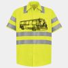 Men's High Visibility Safety Short Sleeve Work Shirt Thumbnail