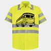 Men's High Visibility Safety Short Sleeve Work Shirt Thumbnail