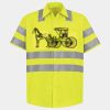 Men's High Visibility Safety Short Sleeve Work Shirt Thumbnail