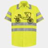 Men's High Visibility Safety Short Sleeve Work Shirt Thumbnail