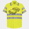 Men's High Visibility Safety Short Sleeve Work Shirt Thumbnail