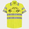 Men's High Visibility Safety Short Sleeve Work Shirt Thumbnail