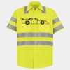 Men's High Visibility Safety Short Sleeve Work Shirt Thumbnail