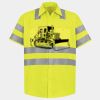 Men's High Visibility Safety Short Sleeve Work Shirt Thumbnail