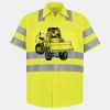 Men's High Visibility Safety Short Sleeve Work Shirt Thumbnail