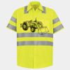 Men's High Visibility Safety Short Sleeve Work Shirt Thumbnail