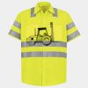 Men's High Visibility Safety Short Sleeve Work Shirt Thumbnail