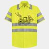 Men's High Visibility Safety Short Sleeve Work Shirt Thumbnail