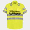 Men's High Visibility Safety Short Sleeve Work Shirt Thumbnail