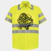 Men's High Visibility Safety Short Sleeve Work Shirt Thumbnail