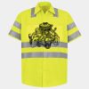 Men's High Visibility Safety Short Sleeve Work Shirt Thumbnail