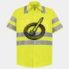 Men's High Visibility Safety Short Sleeve Work Shirt Thumbnail