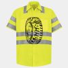 Men's High Visibility Safety Short Sleeve Work Shirt Thumbnail