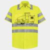 Men's High Visibility Safety Short Sleeve Work Shirt Thumbnail