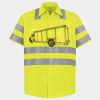 Men's High Visibility Safety Short Sleeve Work Shirt Thumbnail
