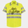 Men's High Visibility Safety Short Sleeve Work Shirt Thumbnail