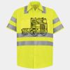 Men's High Visibility Safety Short Sleeve Work Shirt Thumbnail