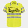 Men's High Visibility Safety Short Sleeve Work Shirt Thumbnail