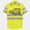 Men's High Visibility Safety Short Sleeve Work Shirt Thumbnail